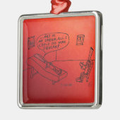 Ornement Carré Argenté Reed Psychologue White (Gauche)