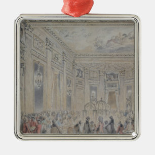 Ornement Carré Argenté Régalez-vous donné par Madame du Barry pour Louis