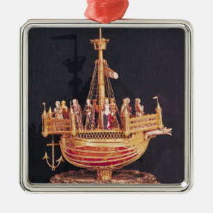 Ornement Carré Argenté Reliquaire de St Ursula, 1574