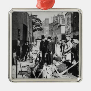 Ornement Carré Argenté Réparation d'un tuyau