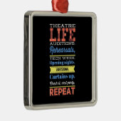 Ornement Carré Argenté Répétition de la vie théâtrale (Droite)