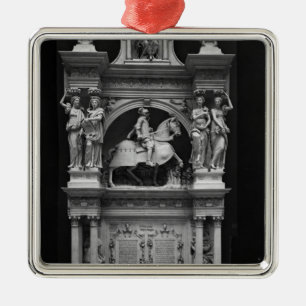 Ornement Carré Argenté Reproduction de la tombe de Louis de Breze