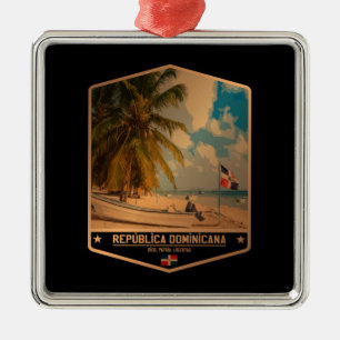 Ornement Carré Argenté République dominicaine