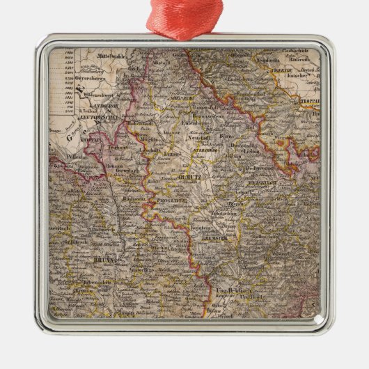 Ornement Carré Argenté République Tchèque (Devant)