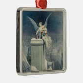 Ornement Carré Argenté Réveillon de Noël (Droite)