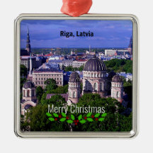 Riga, Letland, Prettig kerstfeest,