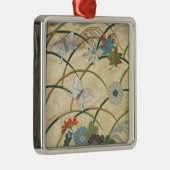 Ornement Carré Argenté Robe longue de Noh (Droite)