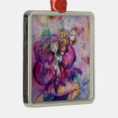 ORNEMENT CARRÉ ARGENTÉ ROBE MUSICALE AVEC OWL (Droite)