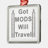 Ornement Carré Argenté Roches de Vaping (Gauche)