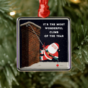 Ornement Carré Argenté Rock Climber Collectif