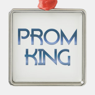 Ornement Carré Argenté Roi de bal d'étudiants