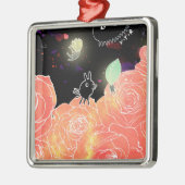 Ornement Carré Argenté Roseraie 2014 (Gauche)