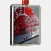 Ornement Carré Argenté Roue à pédales (Droite)