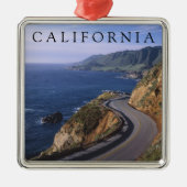 Ornement Carré Argenté Route 1 | Carmel California (Devant)