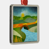 Ornement Carré Argenté Route d'or (Droite)