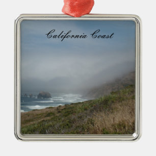 Ornement Carré Argenté Route une d'ornement de Noël de côte de la