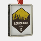 Ornement Carré Argenté Roxborough State Park Colorado (Droite)