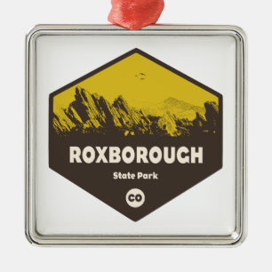 Ornement Carré Argenté Roxborough State Park Colorado