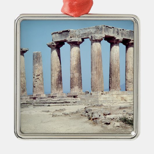 Ornement Carré Argenté Ruines du temple d'Apollo, c.550 AVANT JÉSUS (Devant)