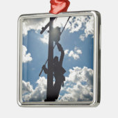 Ornement Carré Argenté Rusty the Lineman (Gauche)