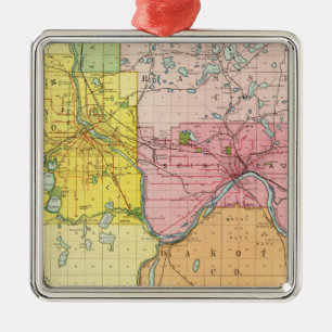 Ornement Carré Argenté Saint-Paul, Minneapolis, Minnesota