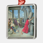 Ornement Carré Argenté Samson et Delilah (Gauche)