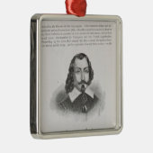 Ornement Carré Argenté Samuel de Champlain (Droite)