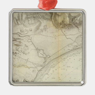 Ornement Carré Argenté Santa Barbara, Calif