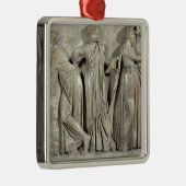 Ornement Carré Argenté Sarcophage des Muses (Droite)