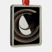 Ornement Carré Argenté Saturne 2 (Droite)