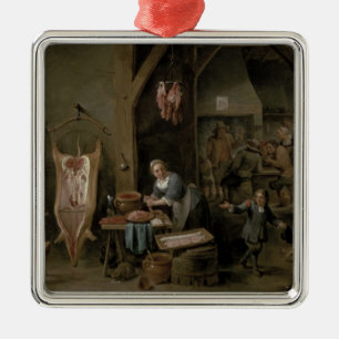 Ornement Carré Argenté Saucisse-making, 1651