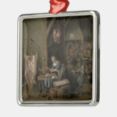 Ornement Carré Argenté Saucisse-making, 1651 (Gauche)