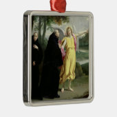 Ornement Carré Argenté Scène de la vie de St Benoît (Droite)