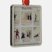 Ornement Carré Argenté Scènes de l'opéra 'Rigoletto (Droite)