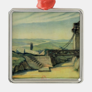 Ornement Carré Argenté Scénographie pour l'acte II de l'opéra 'Fidelio