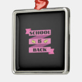 Ornement Carré Argenté School Is Back (Gauche)