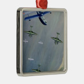 Ornement Carré Argenté Seaplanes, 1933 (Droite)