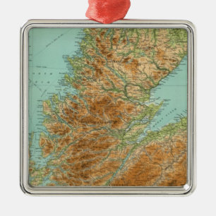 Ornement Carré Argenté Section du nord de l'Ecosse