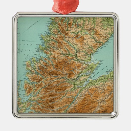 Ornement Carré Argenté Section du nord de l'Ecosse (Devant)