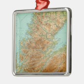 Ornement Carré Argenté Section du nord de l'Ecosse (Gauche)