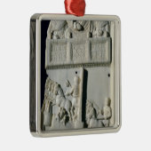 Ornement Carré Argenté Section d'un diptyque (Droite)