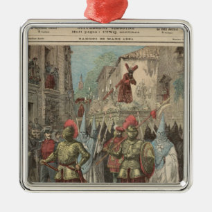 Ornement Carré Argenté Semaine sainte en Séville