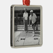 Ornement Carré Argenté Shuffleboard (Droite)