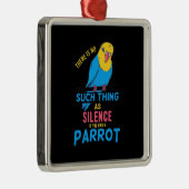 Ornement Carré Argenté Si Vous Possédez Un Perroquet (Droite)