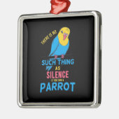 Ornement Carré Argenté Si Vous Possédez Un Perroquet (Gauche)