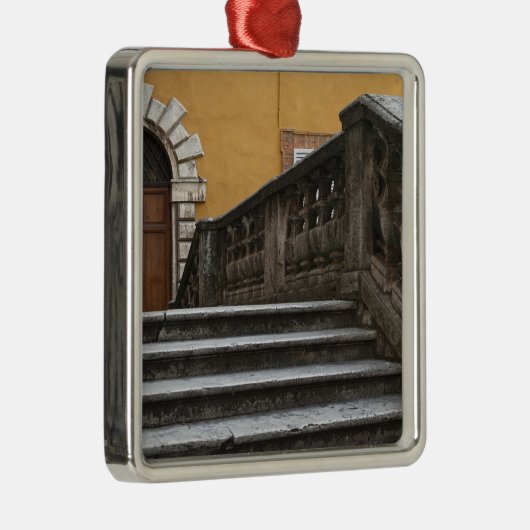 Ornement Carré Argenté Sienne, Toscane, Italie - Vue en bas (Droite)