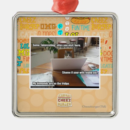 Ornement Carré Argenté Sites intéressants (Devant)