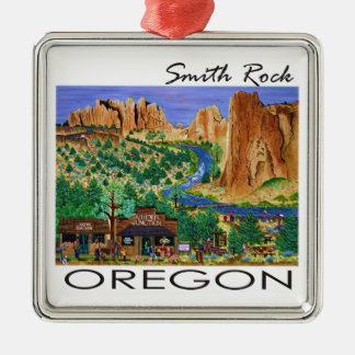 Ornement Carré Argenté Smith Rock ~ Oregon