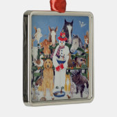 Ornement Carré Argenté Soins (Droite)