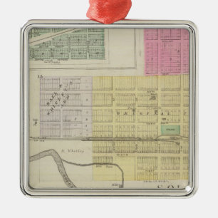 Ornement Carré Argenté Solomon, entreprise, Dillon, Detroit, le Kansas